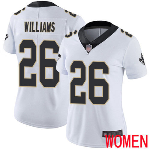New Orleans Saints Limited White Women P J Williams Road Jersey NFL Football 26 Vapor Untouchable Jersey